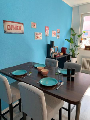Zentral 72qm Style Küche Boxspringbett